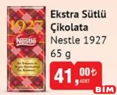 NESTLE 1927 EKSTRA SÜTLÜ ÇİKOLATA 65 G